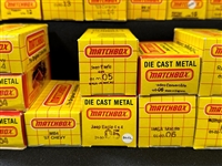 (40) Matchbox Cars 1980's in Original Yellow Grid Box: