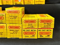 (40) Matchbox Cars 1980's in Original Yellow Grid Box:
