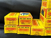 (40) Matchbox Cars 1980's in Original Yellow Grid Box: