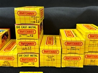 (40) Matchbox Cars 1980's in Original Yellow Grid Box: