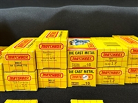 (40) Matchbox Cars 1980's in Original Yellow Grid Box: