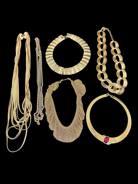 Group of Costume Jewelry, Chokers, Monet, Necklaces