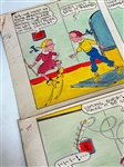 (4) Original Comic Story Board Strips by Life Russel