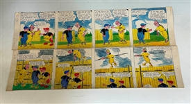 (4) Original Comic Story Board Strips by Life Russel