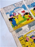 (4) Original Comic Story Board Strips by Life Russel
