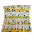 (4) Original Comic Story Board Strips by Life Russel