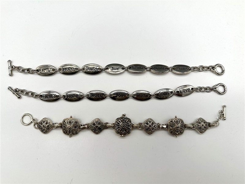 (3) Sterling Silver Bracelets