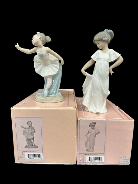 (2) NAO by Lladro Figurines in Original Boxes