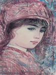 (2) Edna Hibel S/N Lithograph