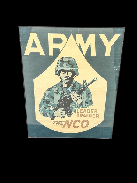 1970s Army Poster Leader and Trainer.