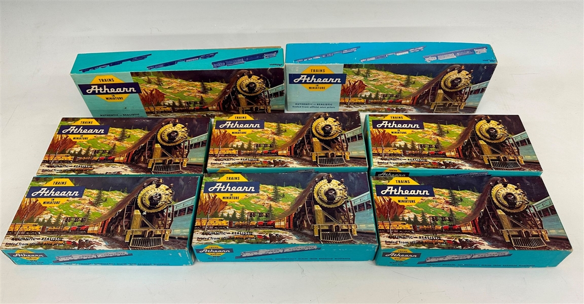 (8) Athearn HO Scale Train Cars with Original Boxes