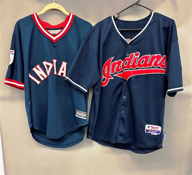 (2) Cleveland Indians Jerseys