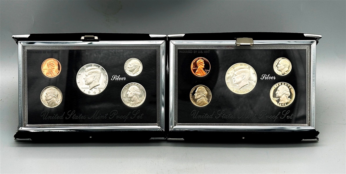 (2) United States Mint Premier Silver Proof Sets