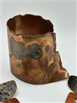 Artisan Hand Made Copper Bracelet and Earring Set