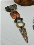 Artisan Hand Made Copper Bracelet and Earring Set