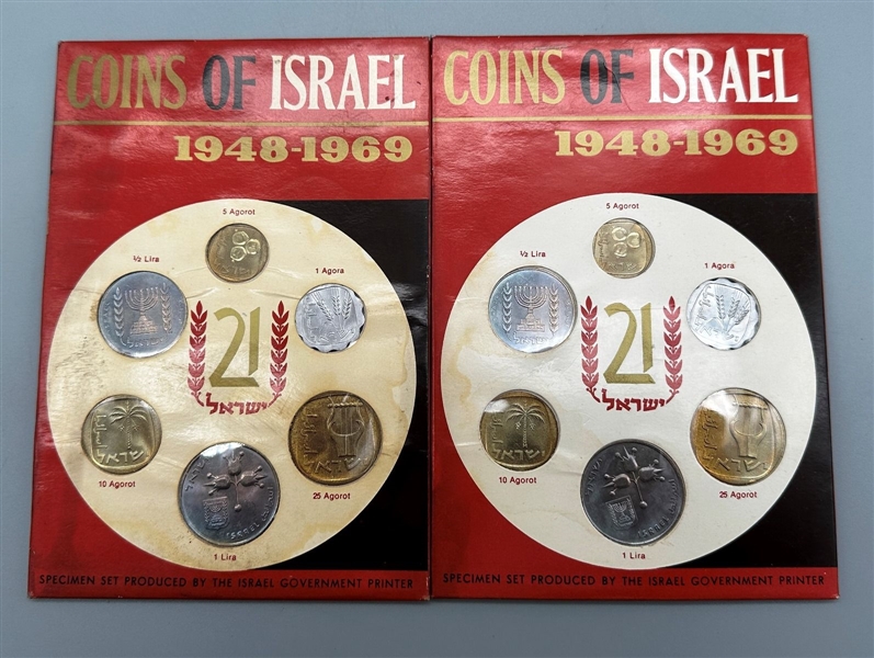 (2) Coins of Isreal 1948 - 1969 Sealed Sets