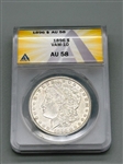 1896-P Vam-10 Morgan Silver Dollar Anacs MS AU 58