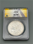 1896-P Vam-28 Morgan Silver Dollar Anacs AU 58