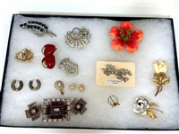 Group of Signed Costume Jewelry; KJL, Swarovski, Weiss, Others