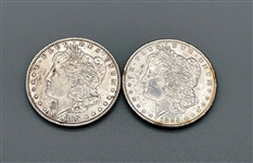 (2) Morgan Silver Dollars 1885-P and 1885-O