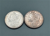 (2) 1886-P Morgan Silver Dollars