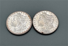 (2) 1887-P Morgan Silver Dollars