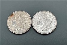 (2) 1896-P Morgans Silver Dollars