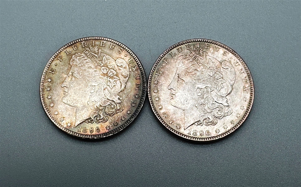 (2) 1896-P Morgan Silver Dollars