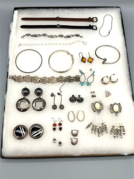 Group of Sterling Silver Jewelry