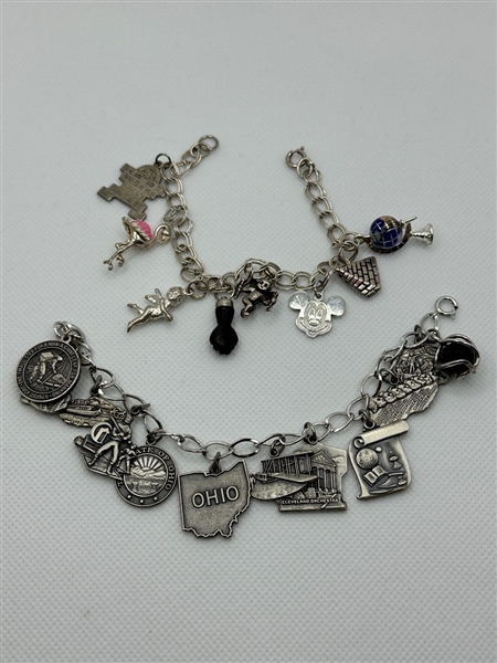 (2) Sterling Silver Charm Bracelets