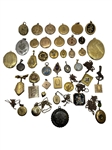 (40) Gold Filled Victorian Mourning Lockets and Pendants