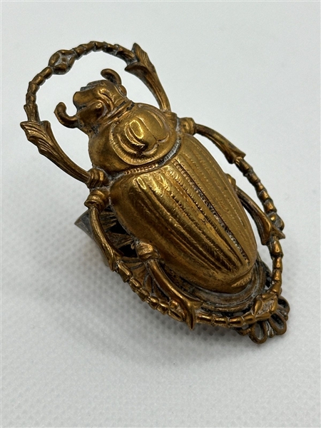 Egyptian Revival Scarab Statement Ring