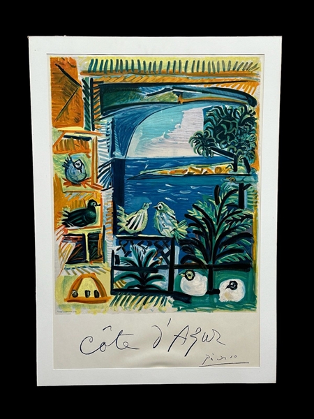 After Pablo Picasso "Cote dAzur" Lithograph in Colors