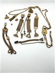 (10) Group of Gold Filled Watch Fobs and Chains