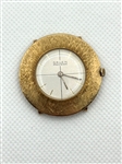 Gruen 14k Gold Watch With Textured Face