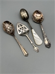 (4) Special Sterling and Silver Plate Serving Pieces