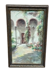 Francisco Candela Watercolor "Courtyard Vista"