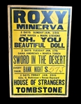 Roxy Minerva Theater Vintage Advertising Poster