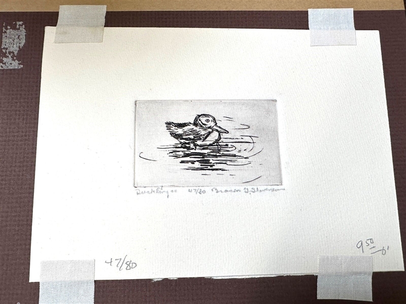 Branson Steveson "Duckling" Etching on Mat