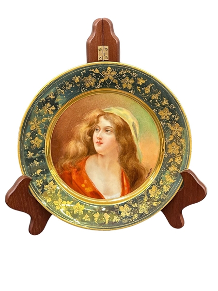 Haviland Plate Portrait of Cosette