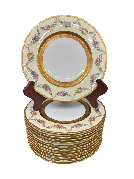 (12) T & V Limoges Plates