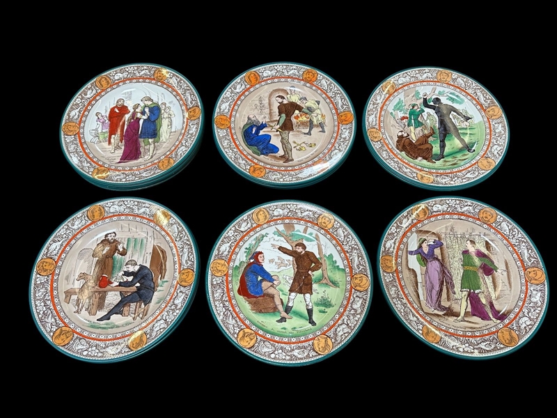 (16) Wedgwood Ivanhoe Plates