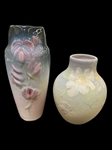 (2) Weller Pottery Vases: Etna, Dogwood