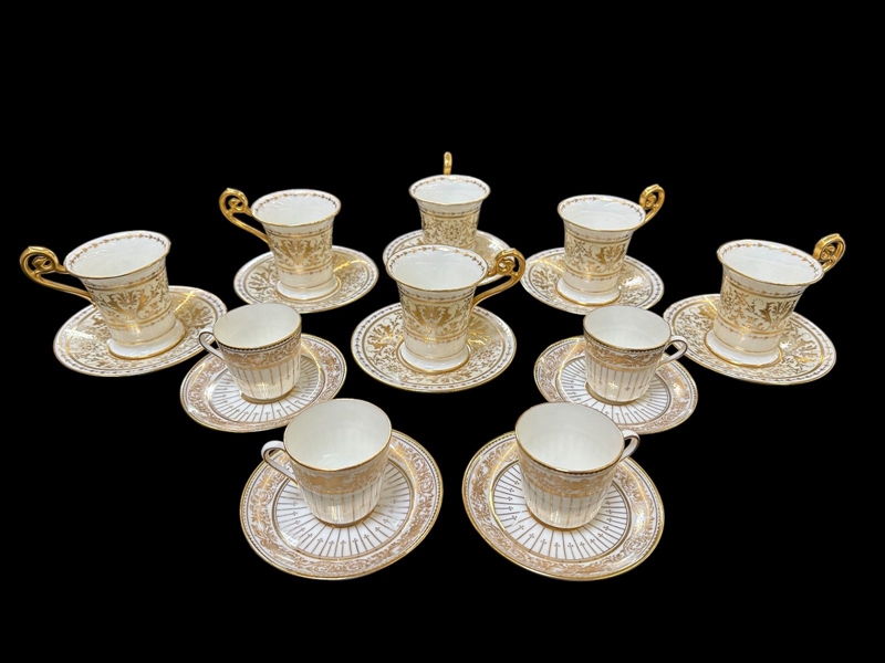 Cauldon England Demitasse Cups and Saucers