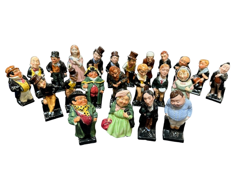 (23) Group of Royal Doulton Mini Figurines Charles Dickens