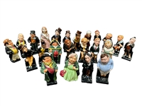 (23) Group of Royal Doulton Mini Figurines Charles Dickens