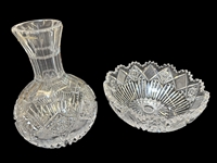 (2) Pieces American Brilliant Cut Glass: Hoare, Pitkin and Brooks