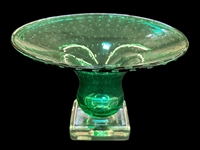 Erickson Green Art Glass Optic Bubble
