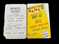 (2) Vintage Benefit Dance Signs