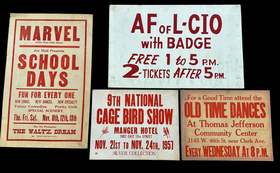 (4) Vintage Advertising Signs